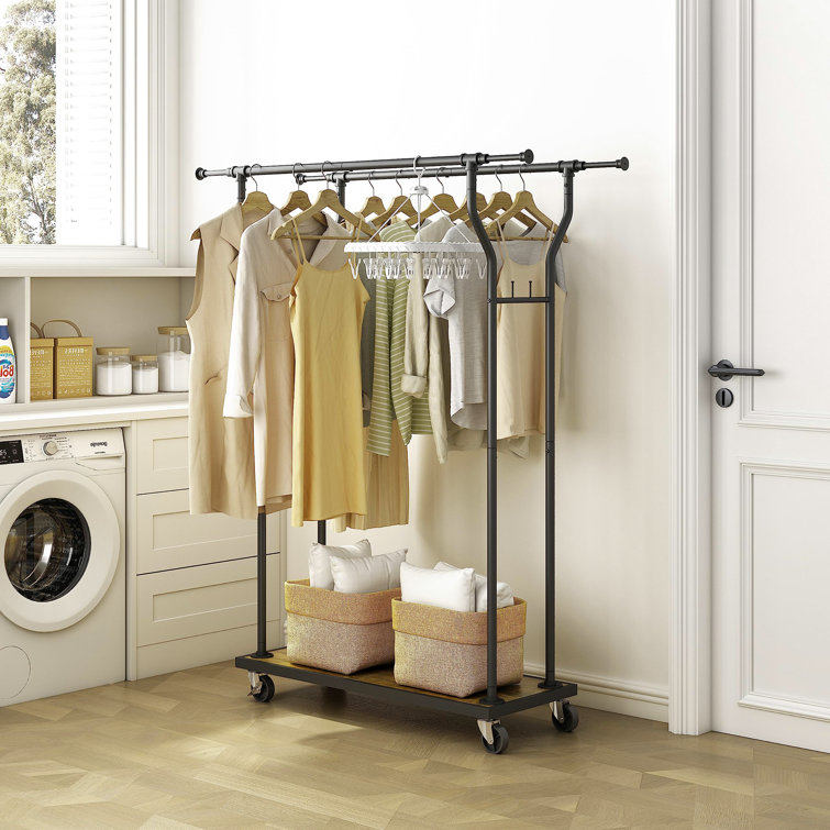 Laundry room 2024 clothing rack